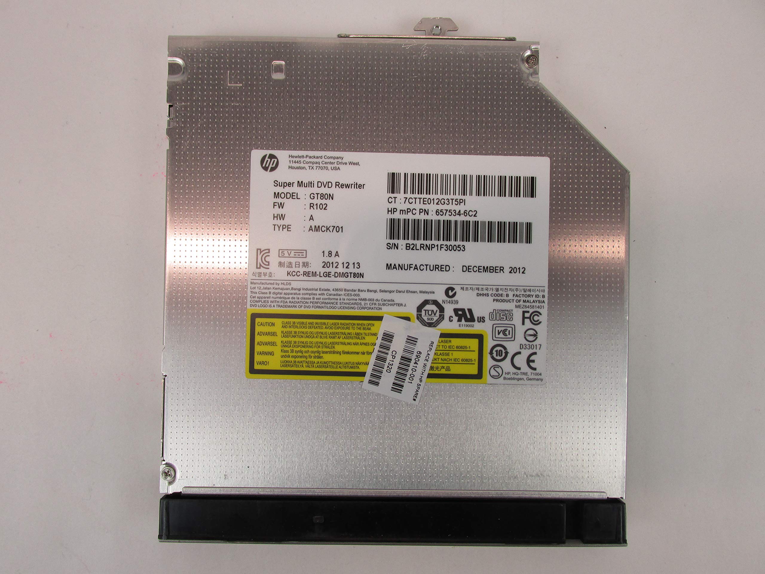 Amazon.com: HP EliteBook 8570P Laptop SN-208 DVD/CD- RW Drive